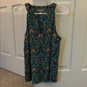 Banana Republic Patterned Sleeveless Top - Multicolor Size XS